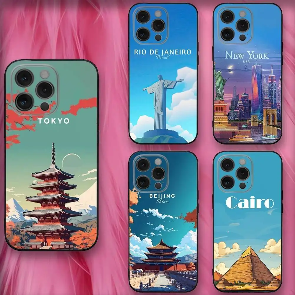 City P-Painting Illustration Phone Case For iPhone 16,se4,15,14,13,12,11,Pro,X,XS,Max,XR,Plus,Mini Soft Black Cover
City P-Painting Illustration Phone Case For iPhone 16,se4,15,14,13,12,11,Pro,X,XS,Max,XR,Plus,Mini Soft Black Cover