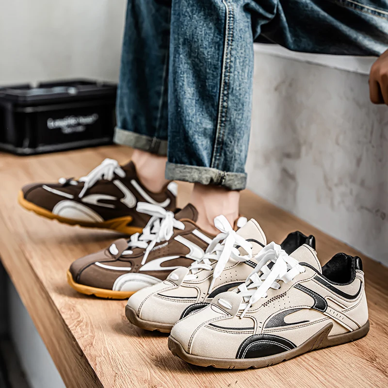 Мужская четырехсезонная модная легкая спортивная обувь на плоской подошве с круглым носком и шнуровкой, повседневная прогулочная легкая спортивная обувь
Мужская четырехсезонная модная легкая спортивная обувь на плоской подошве с круглым носком и шнуровкой, повседневная прогулочная легкая спортивная обувь