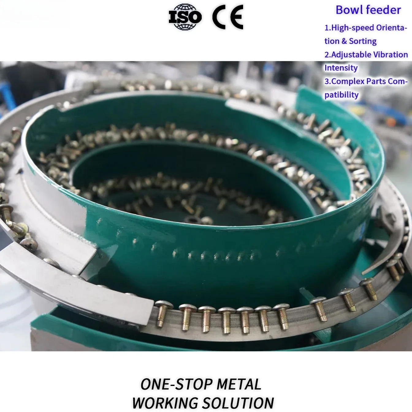 Vibratory Feeder Bowl for Automatic Vibration Sorter Small Drive Controller Machine Nut Custom Linear Part Manufacture
Vibratory Feeder Bowl for Automatic Vibration Sorter Small Drive Controller Machine Nut Custom Linear Part Manufacture