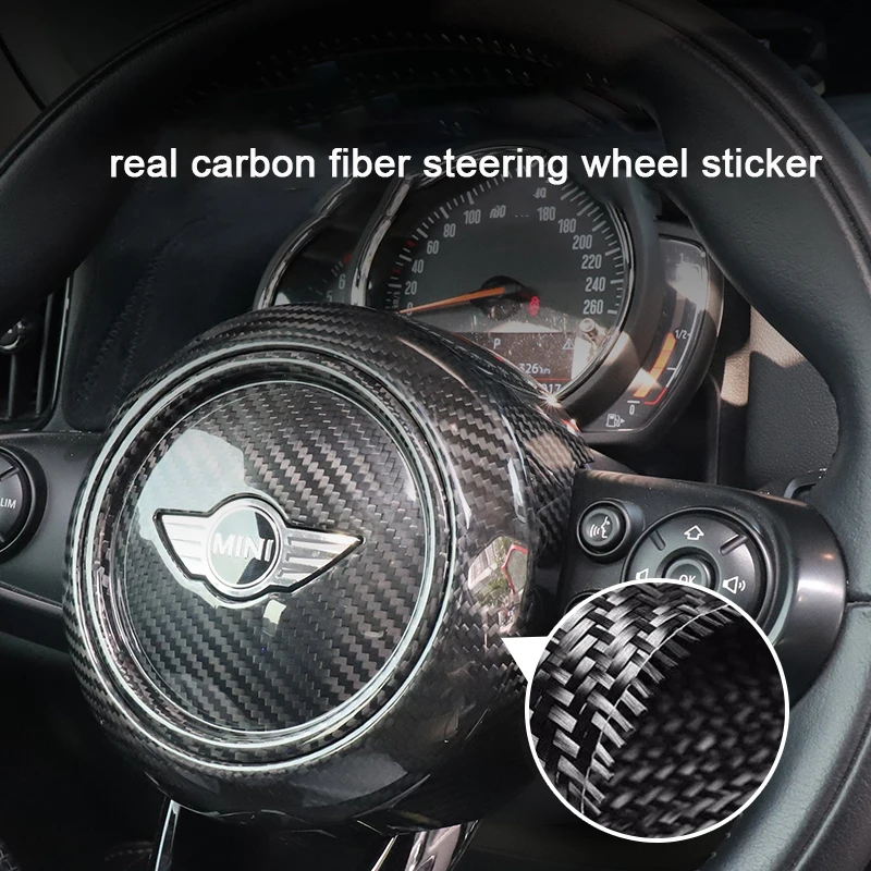 Car Real Carbon Fiber Steering Wheel Shell Decorative Stickers For MINI COOPERS JCW ONE F54 F55 F56 F57 F60 R56 Car Interior
Car Real Carbon Fiber Steering Wheel Shell Decorative Stickers For MINI COOPERS JCW ONE F54 F55 F56 F57 F60 R56 Car Interior