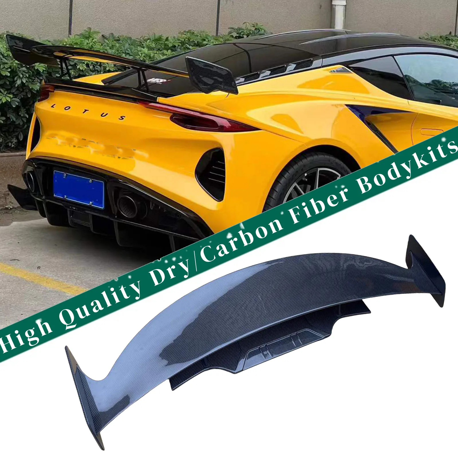 For Lotus Emira Rear Spoiler Body Kit 100% Dry Carbon Fiber M-style Wing Tail Fins 2022 2023 2024 2025
For Lotus Emira Rear Spoiler Body Kit 100% Dry Carbon Fiber M-style Wing Tail Fins 2022 2023 2024 2025
