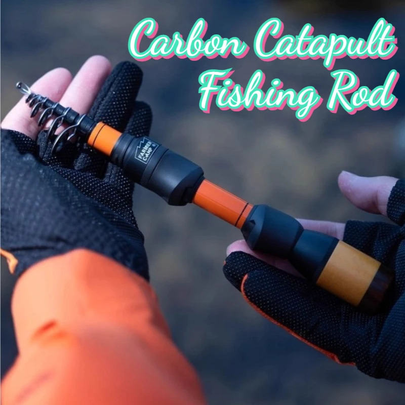 Portable Carbon Catapult Fishing Rod Outdoors Lightweight Stream Fishing Rods Tackle Supplies Durable Scalable Rods Equipment
Portable Carbon Catapult Fishing Rod Outdoors Lightweight Stream Fishing Rods Tackle Supplies Durable Scalable Rods Equipment