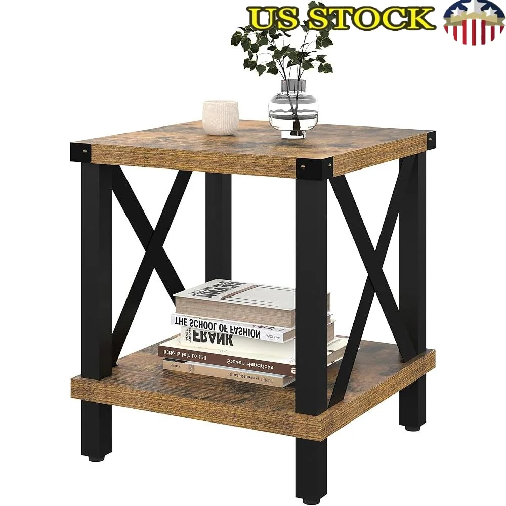 Large End Table Industrial Style Sofa Table Coffee Table Metal and Wood Accent Nightstand Multifunctional Side Table Living Room
Large End Table Industrial Style Sofa Table Coffee Table Metal and Wood Accent Nightstand Multifunctional Side Table Living Room