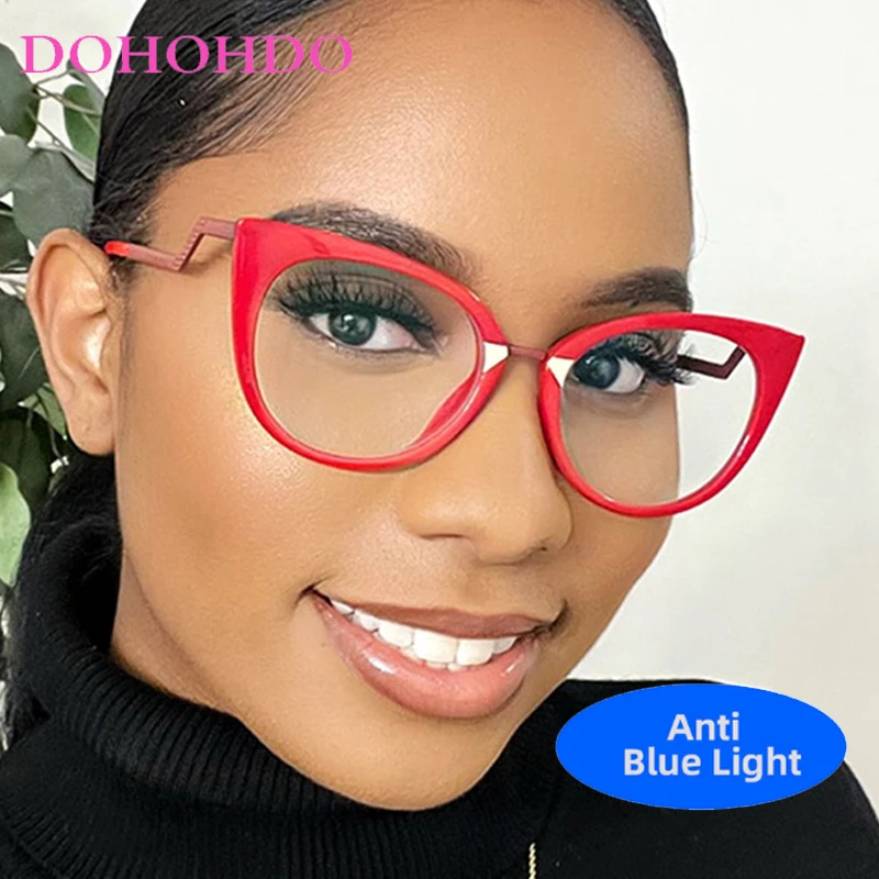 Vintage Metal Leg Cat Eye TR90 Anti-Blue Light Glasses Woman Men Fashion Luxury Designer Reading Optical Eyewear Окуляри Жіноч
Vintage Metal Leg Cat Eye TR90 Anti-Blue Light Glasses Woman Men Fashion Luxury Designer Reading Optical Eyewear Окуляри Жіноч