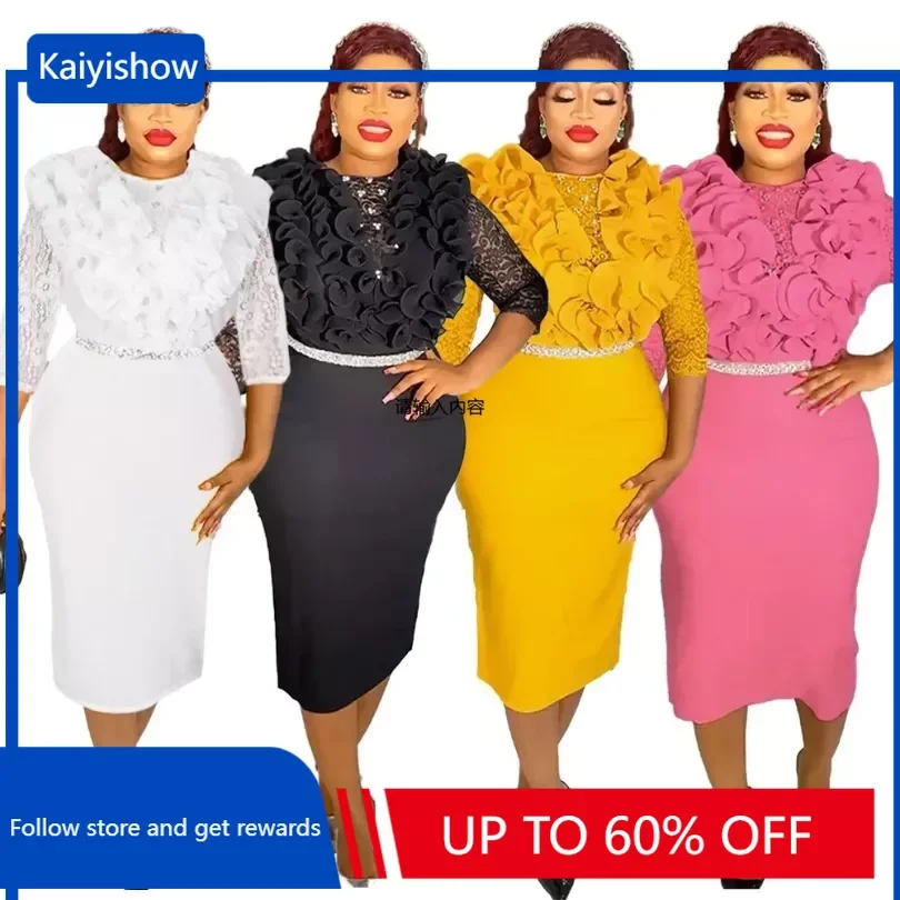 2024 Plus Size African Party Dresses For Women Spring New Dashiki Ankara Lace Evening Gowns Fashion Outfits Robe Africa Clothing
2024 Plus Size African Party Dresses For Women Spring New Dashiki Ankara Lace Evening Gowns Fashion Outfits Robe Africa Clothing
