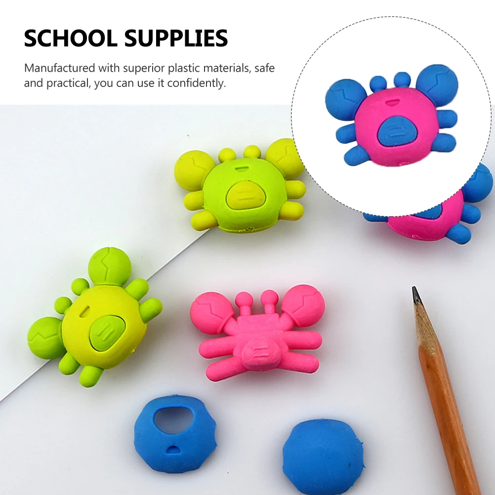 20 Pcs Cartoon Crabs Shaped Erasers School Supplies Crabs Shaped Erasers Children Pencil Safe Plastic Remove Handwriting
20 Pcs Cartoon Crabs Shaped Erasers School Supplies Crabs Shaped Erasers Children Pencil Safe Plastic Remove Handwriting