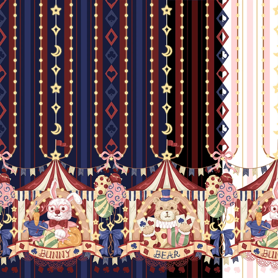 Оригинальный дизайн, кролик, медведь, цирк, Лолита, Stardew, замена, одежда для куклы BJD, ткань с принтом ручной работы, настраиваемая домашняя швейная ткань
Оригинальный дизайн, кролик, медведь, цирк, Лолита, Stardew, замена, одежда для куклы BJD, ткань с принтом ручной работы, настраиваемая домашняя швейная ткань