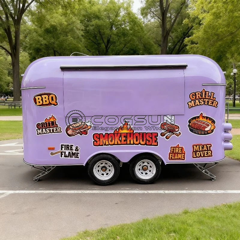 COGSUN Fully Equipped Mobile Kitchen Concession BBQ Trailer Food Truck Trailer for Festivals and Catering
COGSUN Fully Equipped Mobile Kitchen Concession BBQ Trailer Food Truck Trailer for Festivals and Catering