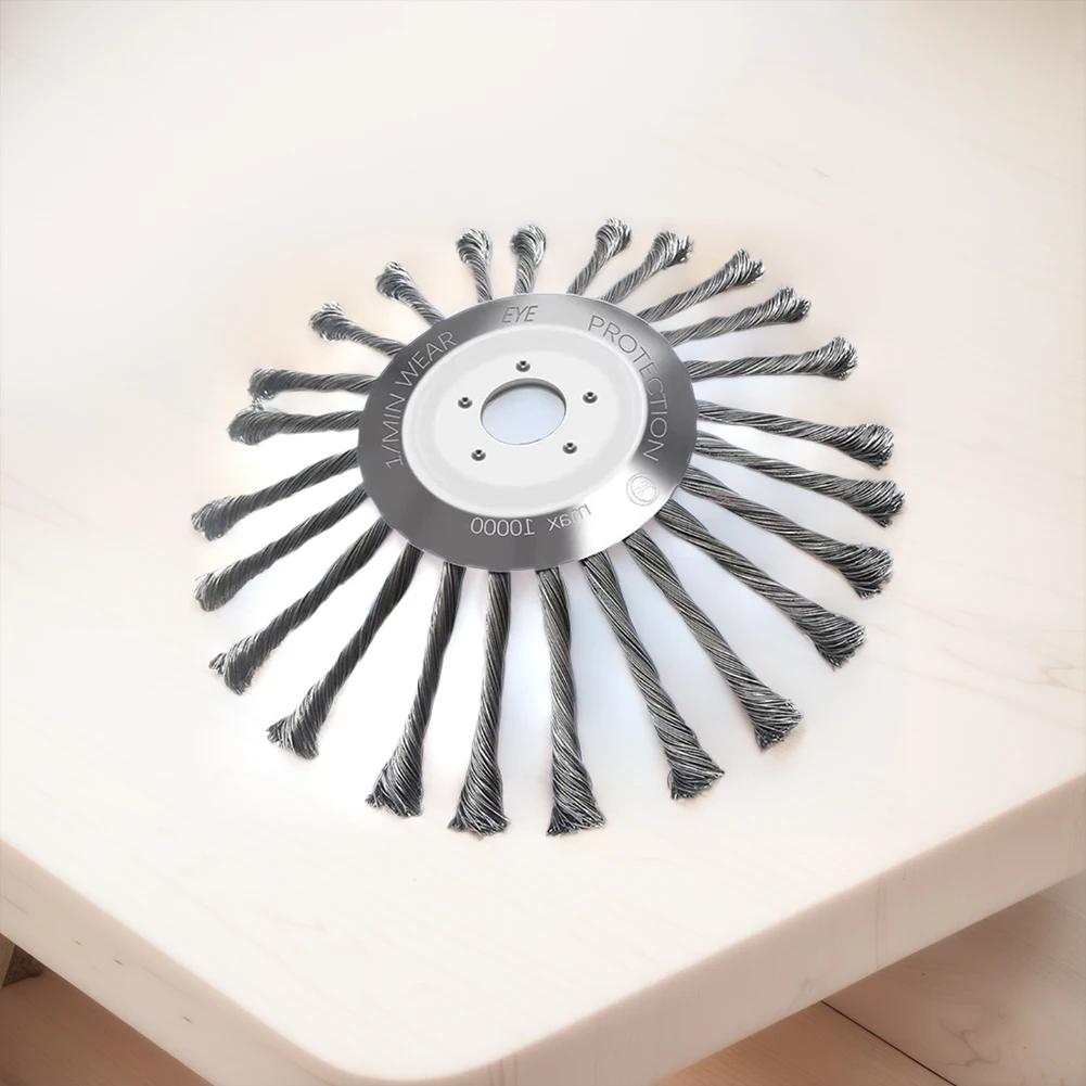 10inch Wire Brush Trimmer Head Universal Garden Weeding Brush Removal Rust Rotary Weed Brush Lawn Mower Brush Cutter Accessories
10inch Wire Brush Trimmer Head Universal Garden Weeding Brush Removal Rust Rotary Weed Brush Lawn Mower Brush Cutter Accessories