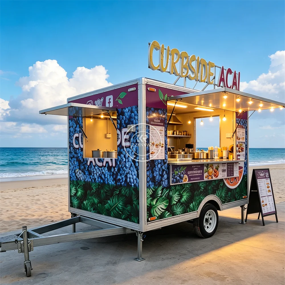 Stainless Steel Food Trailer Mobile Street Ice Cream Cart Commercial Hot Dog Coffee Fast Food Truck For Sale
Stainless Steel Food Trailer Mobile Street Ice Cream Cart Commercial Hot Dog Coffee Fast Food Truck For Sale