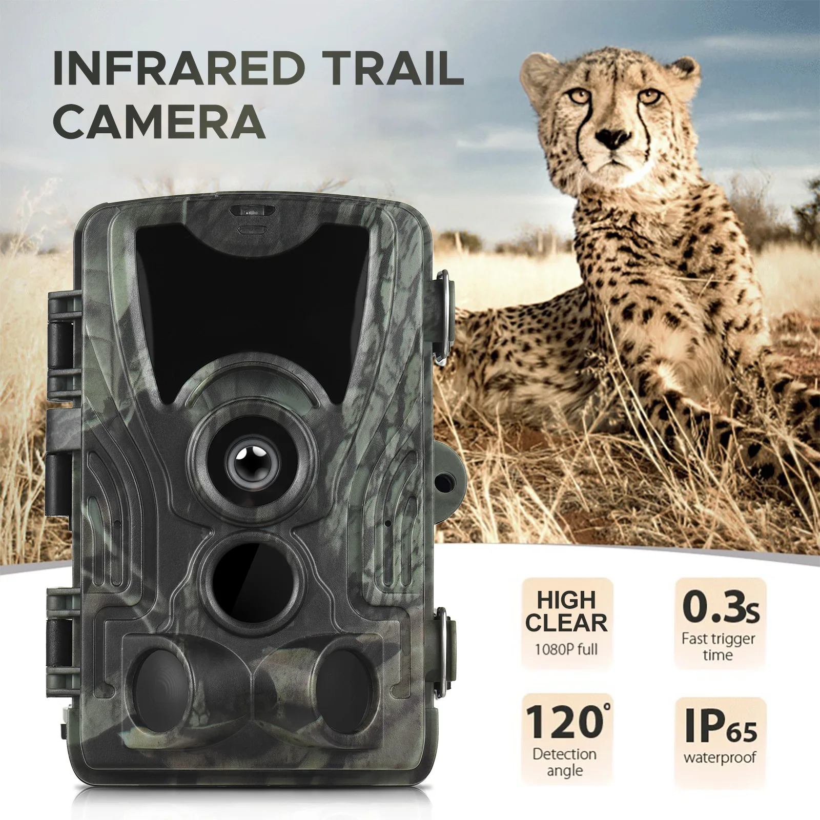 Trail Camera Night Vision Motion Activated Waterproof 24MP+2.7K Wildlife Camera W/36 IR LEDs 5MP CMOS IP66 Critter Camera
Trail Camera Night Vision Motion Activated Waterproof 24MP+2.7K Wildlife Camera W/36 IR LEDs 5MP CMOS IP66 Critter Camera