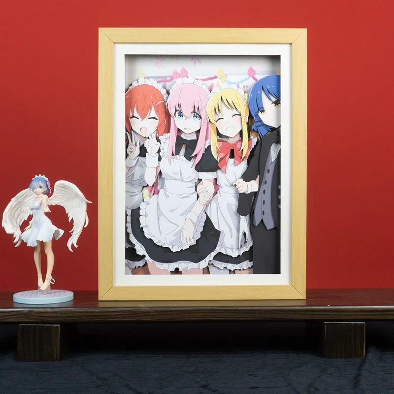 Four Maid Outfit Decorative Paintings Anime Bocchi The Rock !Handwork Room Decor Aesthetic 3D Paper Art with Framed Wall Decor
Four Maid Outfit Decorative Paintings Anime Bocchi The Rock !Handwork Room Decor Aesthetic 3D Paper Art with Framed Wall Decor