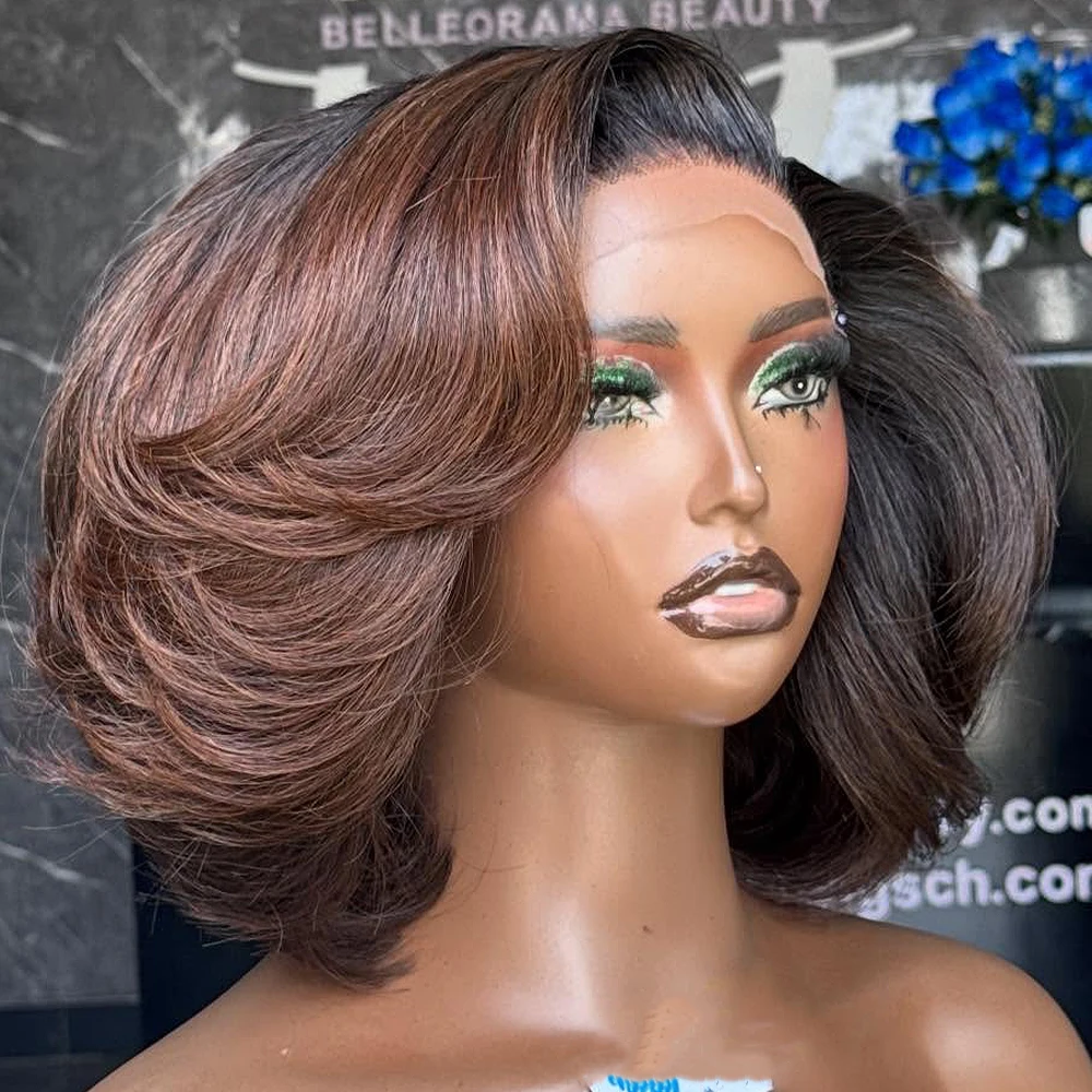 Chocolate Brown 13x4 Lace Front Wigs Brazilian Pre Plucked 13x6 HD Transparent Lace Frontal Wigs Body Wave Human Hair For Women
Chocolate Brown 13x4 Lace Front Wigs Brazilian Pre Plucked 13x6 HD Transparent Lace Frontal Wigs Body Wave Human Hair For Women