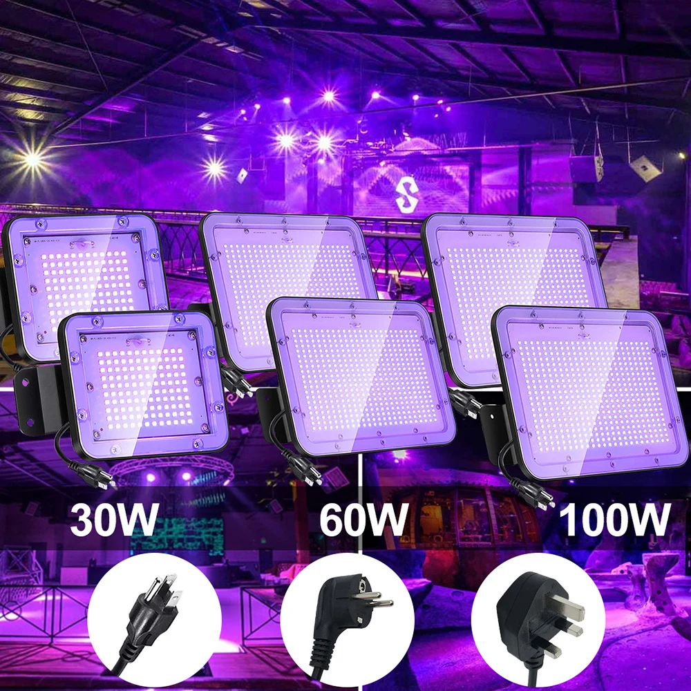 30/60/100W LED UV Flood Light Waterproof IP66 Fluorescent Stage Lamp 100-277V Ultraviolet LED Black Light Party Halloween Decor
30/60/100W LED UV Flood Light Waterproof IP66 Fluorescent Stage Lamp 100-277V Ultraviolet LED Black Light Party Halloween Decor