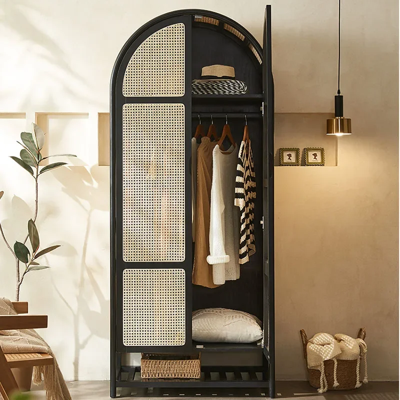 Bedroom Cabinets Clothes Rattan Wardrobe Wooden Double Armoire Multifunction Home Living Room Wardrobes Storage Furniture
Bedroom Cabinets Clothes Rattan Wardrobe Wooden Double Armoire Multifunction Home Living Room Wardrobes Storage Furniture