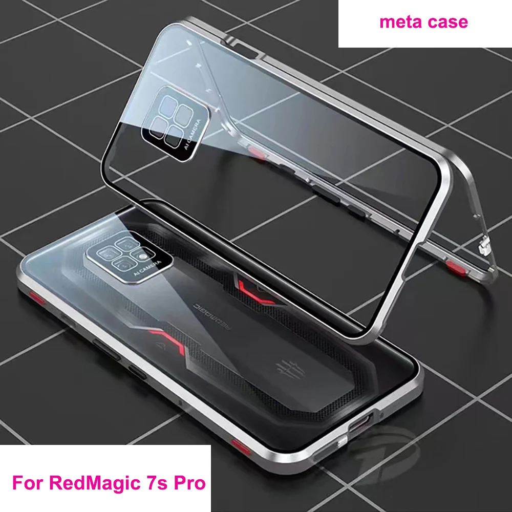 silver color For RedMagic 7s Pro Gaming Case Metal Frame Doubl Sided tempered glass Cover For RedMagic 7 S Pro phone Cases
silver color For RedMagic 7s Pro Gaming Case Metal Frame Doubl Sided tempered glass Cover For RedMagic 7 S Pro phone Cases
