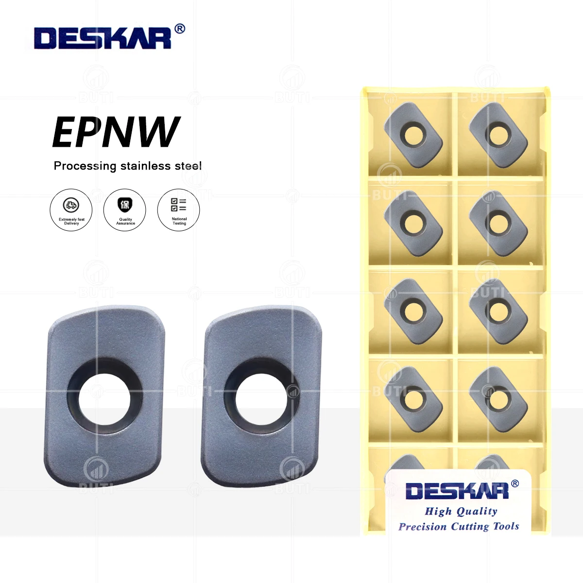 DESKAR EPNW0603TN-8 LF6018 100% оригинальный токарный станок с ЧПУ, твердосплавные вставки, фрезерные токарные инструменты для обработки нержавеющей стали
DESKAR EPNW0603TN-8 LF6018 100% оригинальный токарный станок с ЧПУ, твердосплавные вставки, фрезерные токарные инструменты для обработки нержавеющей стали