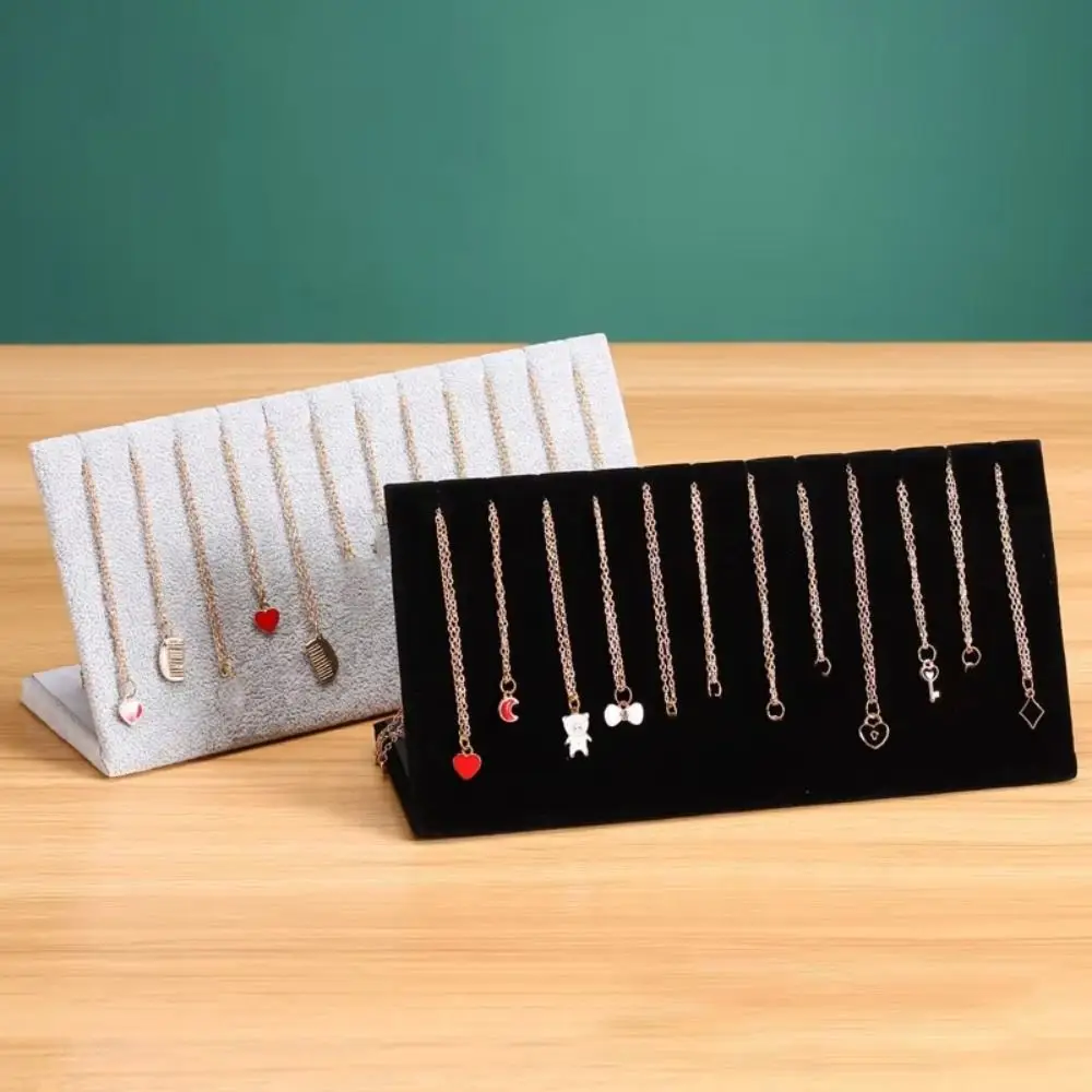 New L-shaped Necklace Display Stand Plush Simple Stud Earring Organizer Multifunctional Durable Earring Holder
New L-shaped Necklace Display Stand Plush Simple Stud Earring Organizer Multifunctional Durable Earring Holder