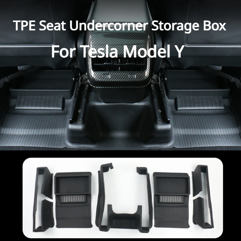 Under Seat Storage Box for Tesla Model Y TPE Board Storage Organize Box Corner Protector Corner Guard Modification Accessories
Under Seat Storage Box for Tesla Model Y TPE Board Storage Organize Box Corner Protector Corner Guard Modification Accessories