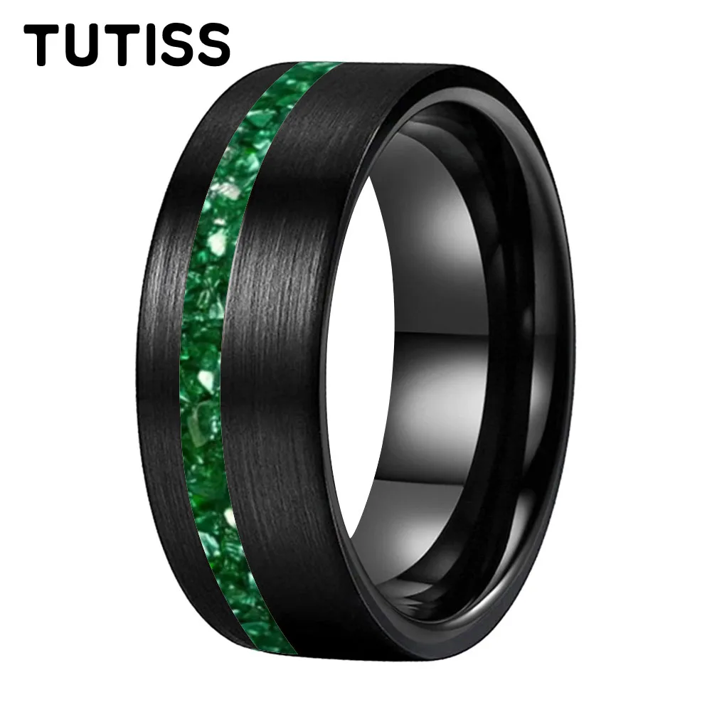 TUTISS 6/8mm Brushed Offset Groove Inlaid Green Glass Stone Tungsten Carbide Ring, Couple Ring, Anniversary Commemorative Ring
TUTISS 6/8mm Brushed Offset Groove Inlaid Green Glass Stone Tungsten Carbide Ring, Couple Ring, Anniversary Commemorative Ring