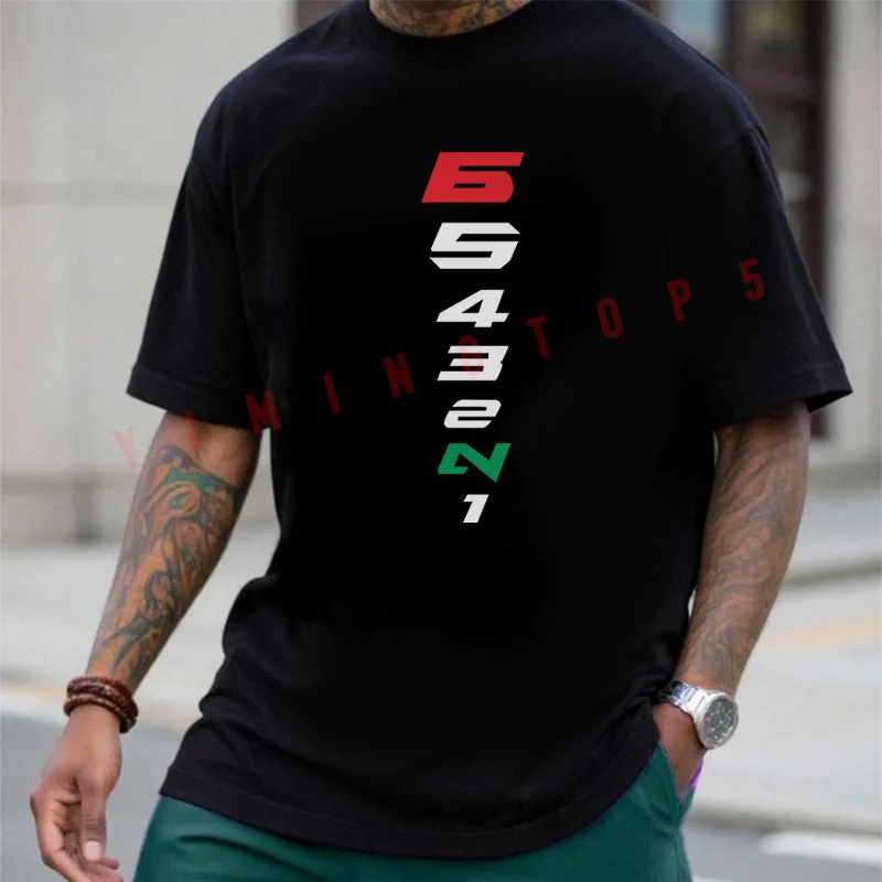 Moto One Dwn Five Up 1N3456 Men's T-shirt Moto Summer Cotton Short Sleeved Casual O-Neck Unisex Tops
Moto One Dwn Five Up 1N3456 Men's T-shirt Moto Summer Cotton Short Sleeved Casual O-Neck Unisex Tops