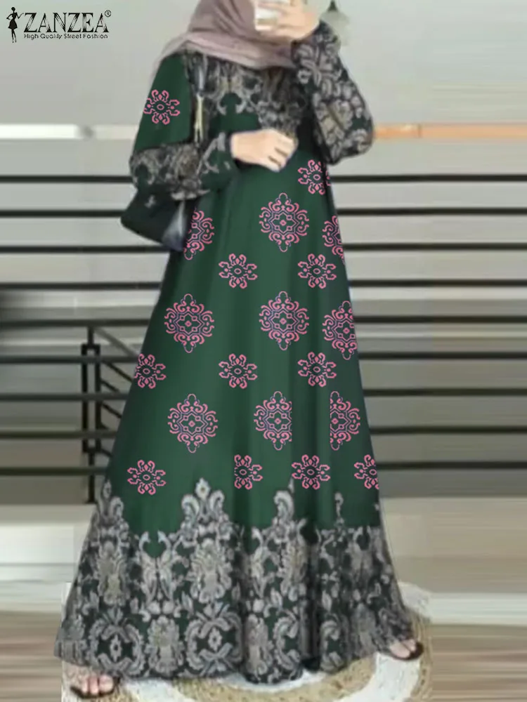 2024 ZANZEA Muslim Abaya Robe Femme Ramadan Sundress Casual Loose Long Sleeve Vestidos Women Fashion Floral Printed Long Dress
2024 ZANZEA Muslim Abaya Robe Femme Ramadan Sundress Casual Loose Long Sleeve Vestidos Women Fashion Floral Printed Long Dress