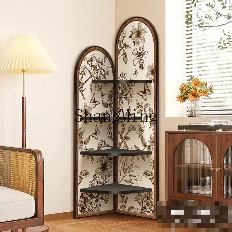 FG medieval corner cabinet, living room sofa floor ornament, retro multi-layer storage rack, triangular cabinet
FG medieval corner cabinet, living room sofa floor ornament, retro multi-layer storage rack, triangular cabinet