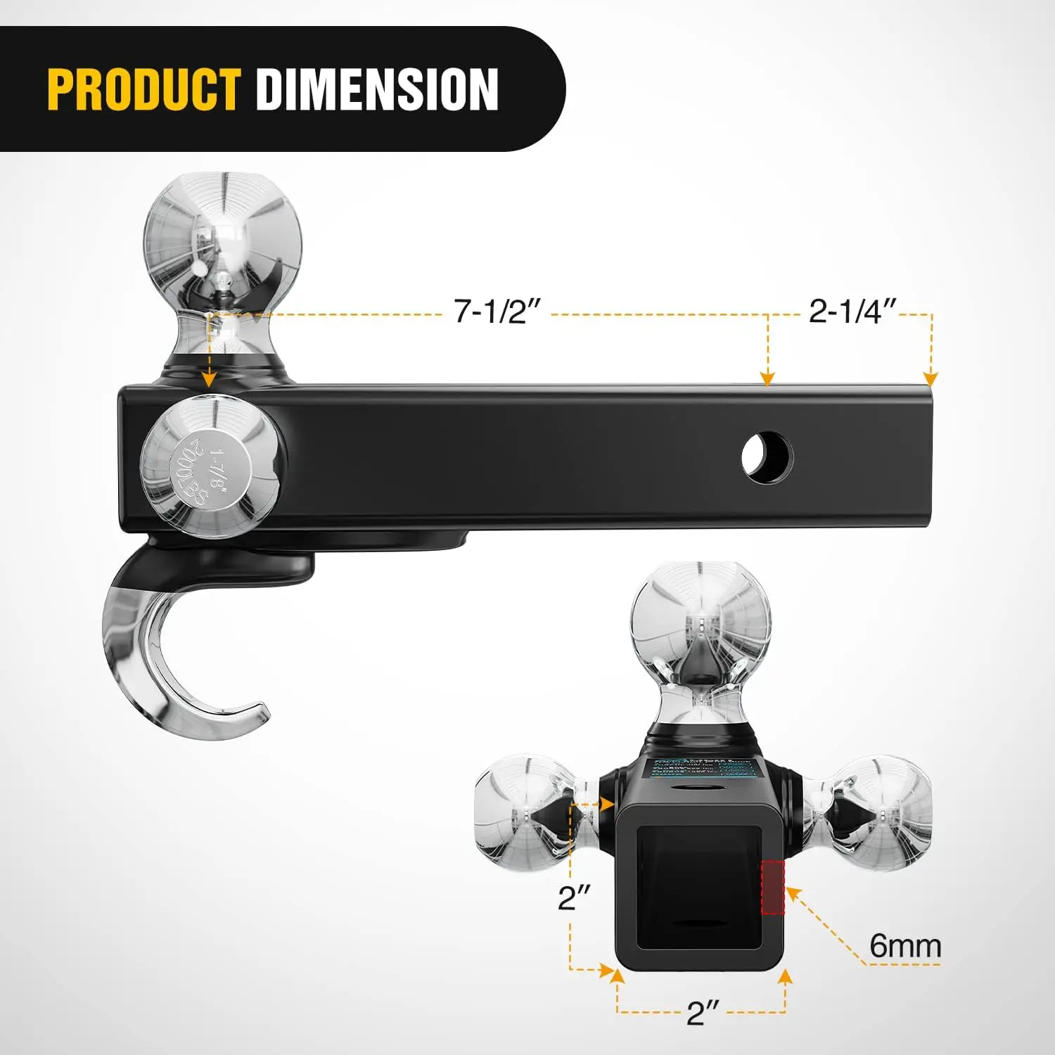Shackle Hitch Receiver 2Inch 45000 LBs Breaking Strength Heavy Duty Solid Recovery Towing Kit for Trucks Jeeps Off Road
Shackle Hitch Receiver 2Inch 45000 LBs Breaking Strength Heavy Duty Solid Recovery Towing Kit for Trucks Jeeps Off Road