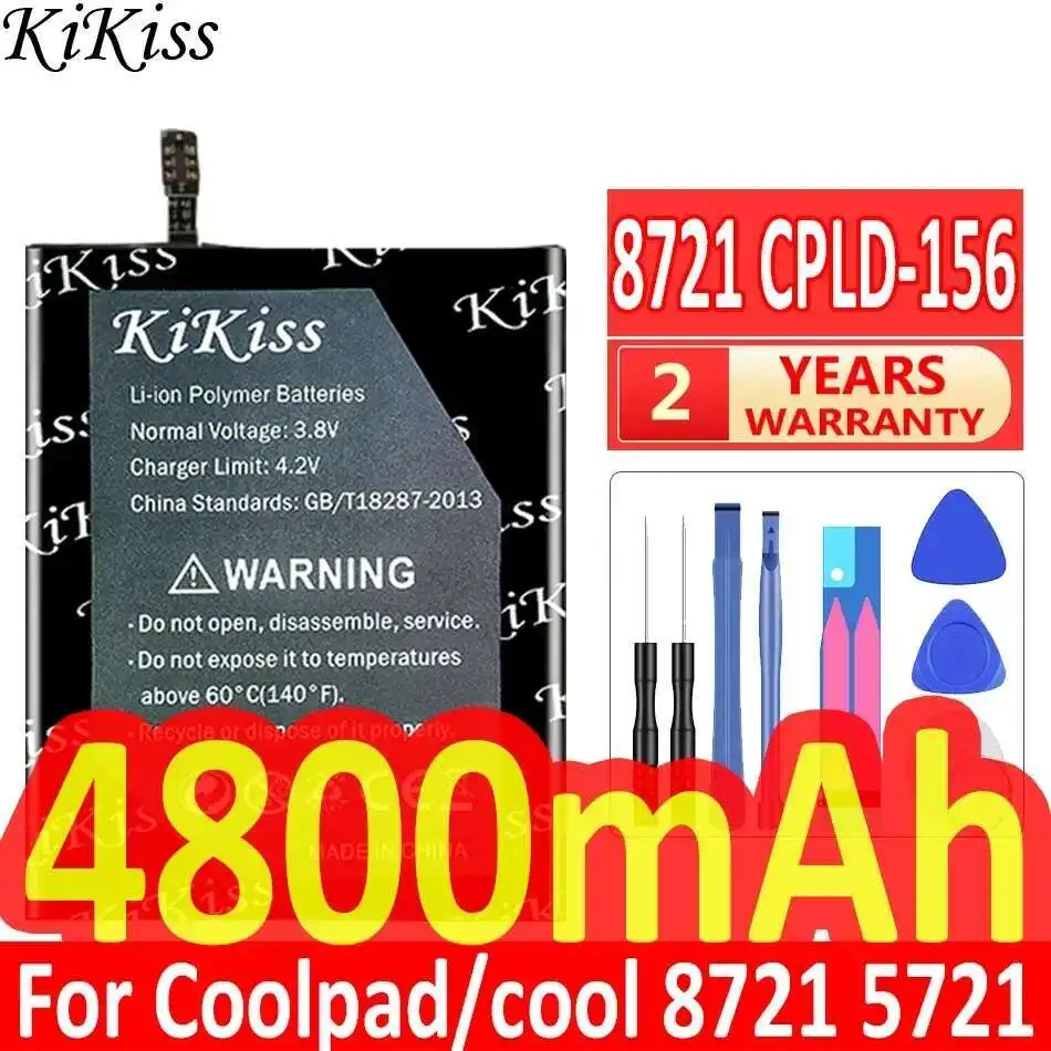 Mobile Phone Battery 4800mAh Premium Replacement For Coolpad Cool 8721 Batteria 5721 Cpld-156 cpld156 High-Efficiency
Mobile Phone Battery 4800mAh Premium Replacement For Coolpad Cool 8721 Batteria 5721 Cpld-156 cpld156 High-Efficiency