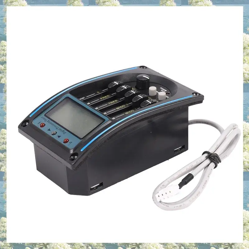 8X 5 Band EQ Equalizer Pickup, Acoustic Guitar Preamplifier Tuner With LCD Tuner And Volume Control LC-5
8X 5 Band EQ Equalizer Pickup, Acoustic Guitar Preamplifier Tuner With LCD Tuner And Volume Control LC-5