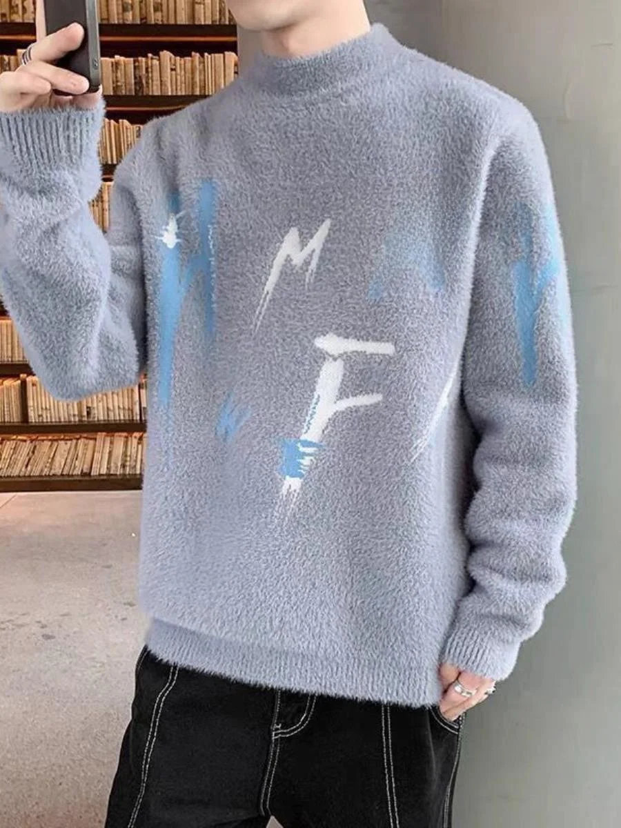 Утепленный мужской свитер с высоким воротником, осенне-зимний, модный, теплый, базовый слой, вязаная кофта для студентов, стандартный крой, длинный рукав
Утепленный мужской свитер с высоким воротником, осенне-зимний, модный, теплый, базовый слой, вязаная кофта для студентов, стандартный крой, длинный рукав