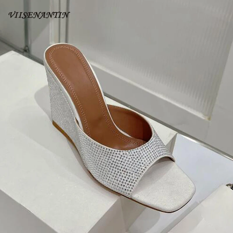 Pink Green Diamond Lady Summer Slipper Shoes Bling Bling Open Toe Wedge High Heel New Arrival Brand Name Sandals Dress Shoe
Pink Green Diamond Lady Summer Slipper Shoes Bling Bling Open Toe Wedge High Heel New Arrival Brand Name Sandals Dress Shoe