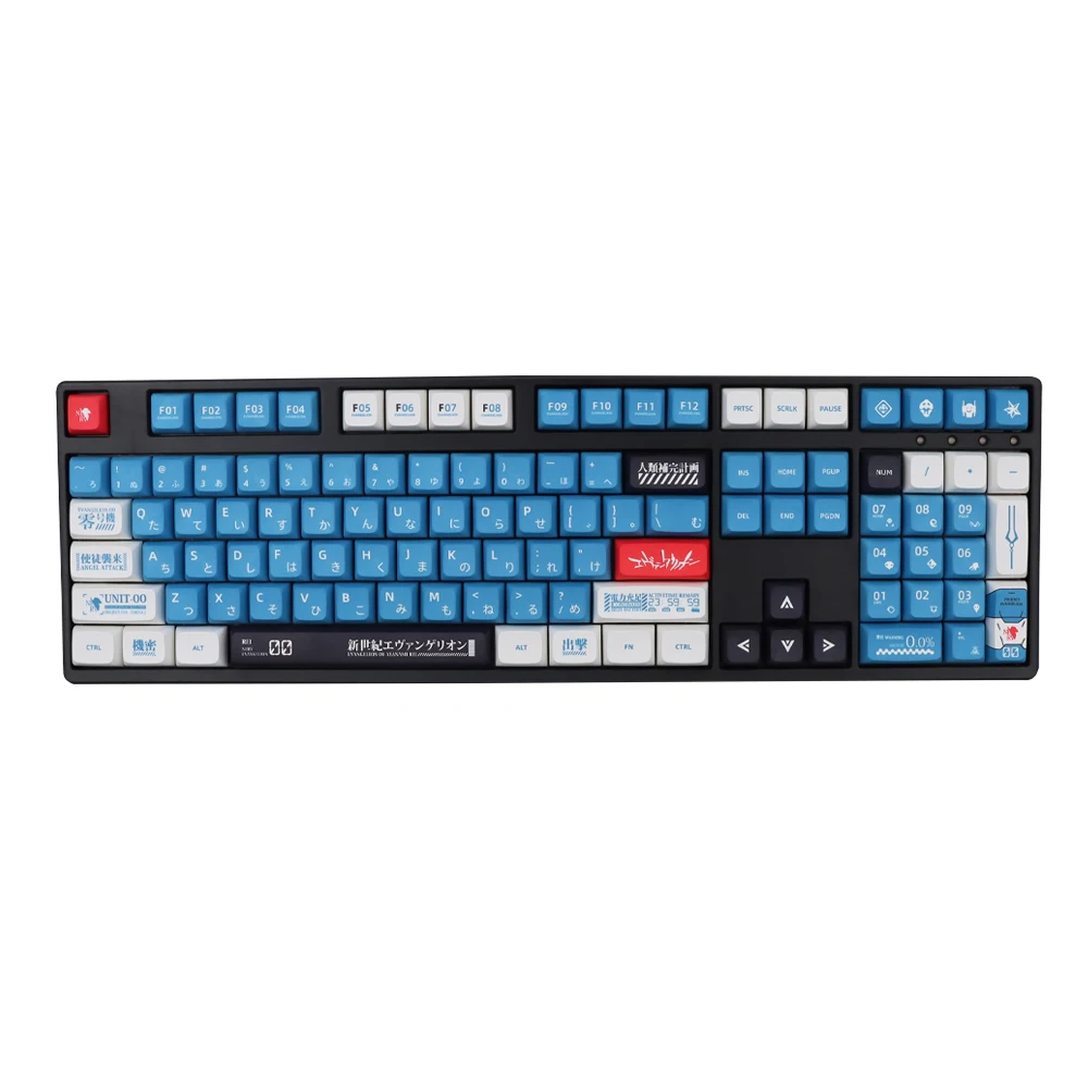XDA PBT Keycaps For EVA00 Propotype Cartoon Mini Wireless Mechanical Keyboard 60% English Japanese Keycap White Blue Color Caps
XDA PBT Keycaps For EVA00 Propotype Cartoon Mini Wireless Mechanical Keyboard 60% English Japanese Keycap White Blue Color Caps