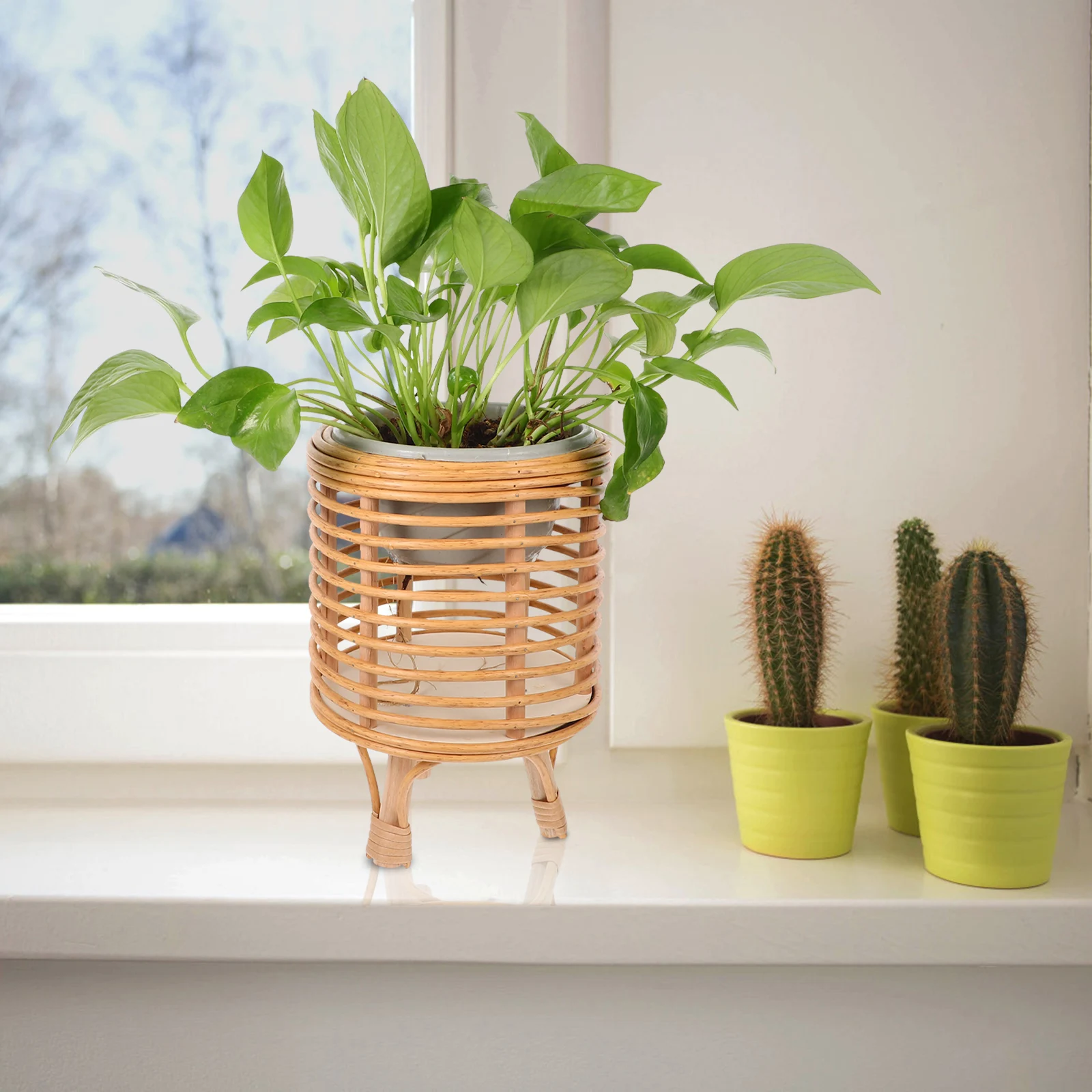 Plant Stand Woven Rattan Flower Pot Rack for Indoor Plants Boho Decor Floor Planter Garden Basket Storage Display Stand Triangle
Plant Stand Woven Rattan Flower Pot Rack for Indoor Plants Boho Decor Floor Planter Garden Basket Storage Display Stand Triangle