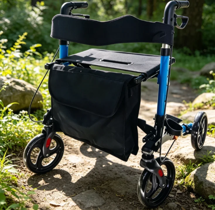 Lightweight Aluminum Folding Rollator Walker with Seat, Portable Outdoor Walking Aid for Elderly & Disabled Adults DailyMobility
Lightweight Aluminum Folding Rollator Walker with Seat, Portable Outdoor Walking Aid for Elderly & Disabled Adults DailyMobility
