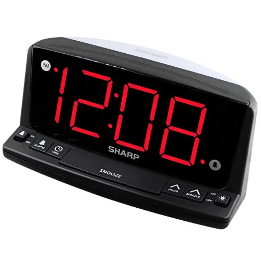 LED Digital Alarm Clock Simple Operation - Easy to See Large Numbers, Built in Night Light, Loud Beep Alarm with Snooze, Bright
LED Digital Alarm Clock Simple Operation - Easy to See Large Numbers, Built in Night Light, Loud Beep Alarm with Snooze, Bright