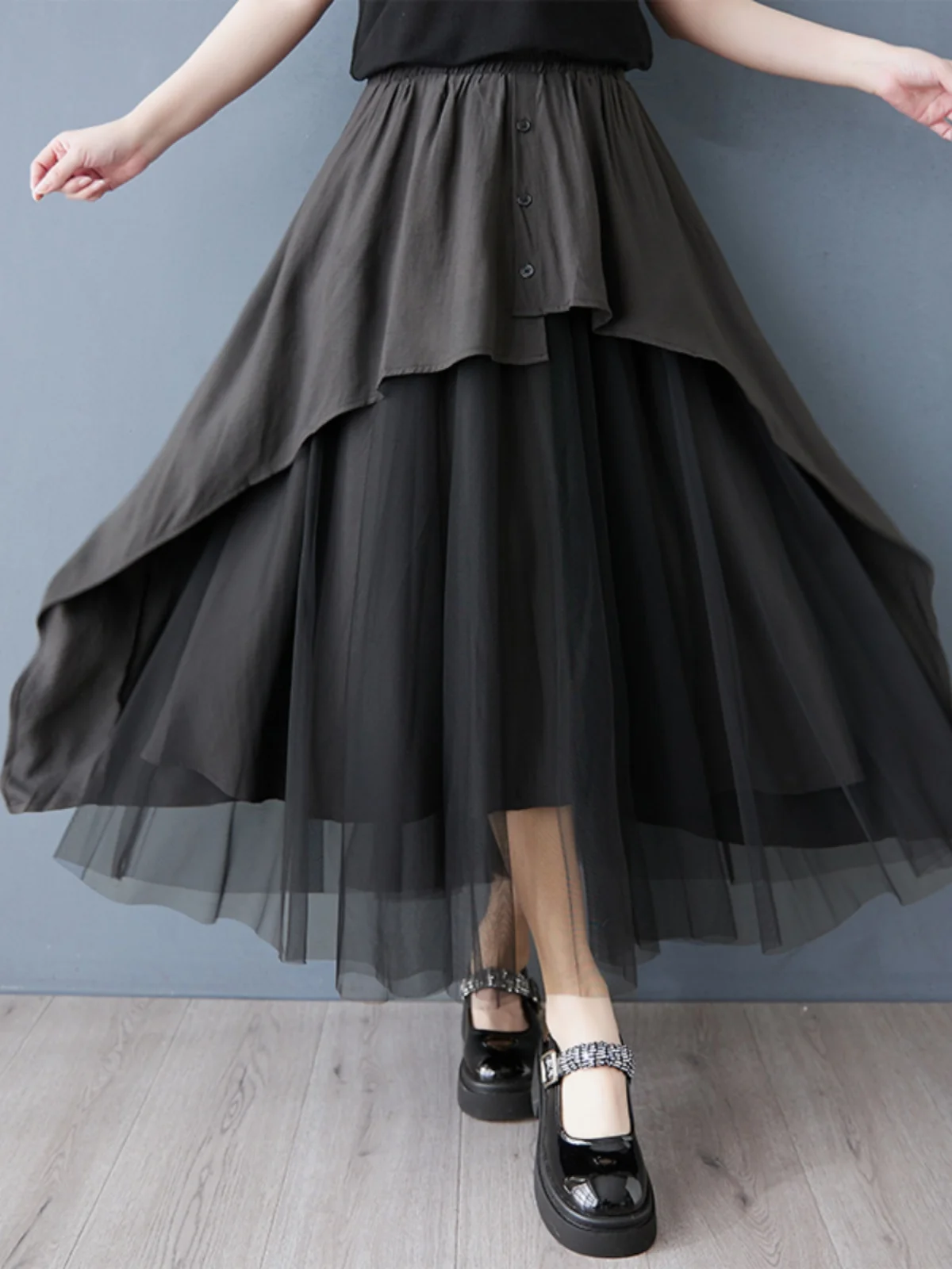 Faionable Unique Design Me Patchwork Asymmetrical Skirt Women's Summer Loose Casual Versatile Elastic Waist Skirt
Faionable Unique Design Me Patchwork Asymmetrical Skirt Women's Summer Loose Casual Versatile Elastic Waist Skirt
