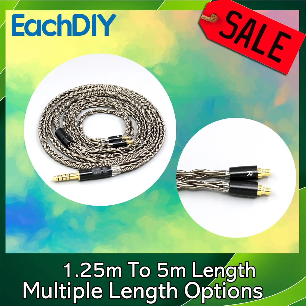 Silver plated Earphone Cable 16 Core Grey For IE500 Pro Sennheiser IE100 IE400 LN008854
Silver plated Earphone Cable 16 Core Grey For IE500 Pro Sennheiser IE100 IE400 LN008854