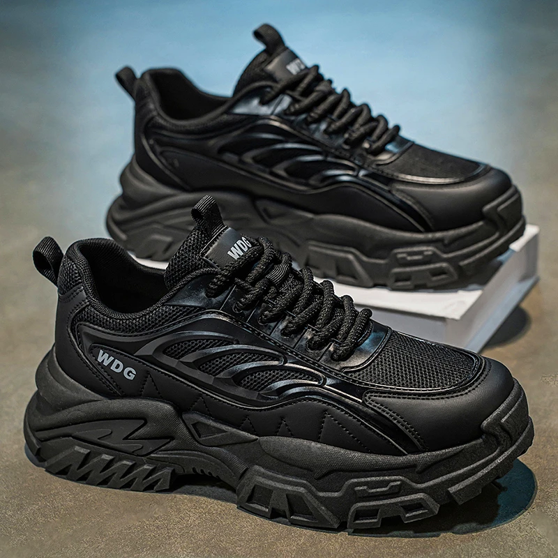 Trendy Men's Shoes Winter 2025 New Thick Bottom Heightening Dad Shoes Teenagers Versatile Casual Sports Black Trendy Shoes
Trendy Men's Shoes Winter 2025 New Thick Bottom Heightening Dad Shoes Teenagers Versatile Casual Sports Black Trendy Shoes