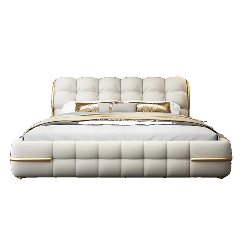 Современная мягкая кровать Whitr, простое изголовье, кровать с каркасом Queen, двуспальная человеческая кровать Camas De Dormitorio, скандинавская мебель 
Современная мягкая кровать Whitr, простое изголовье, кровать с каркасом Queen, двуспальная человеческая кровать Camas De Dormitorio, скандинавская мебель