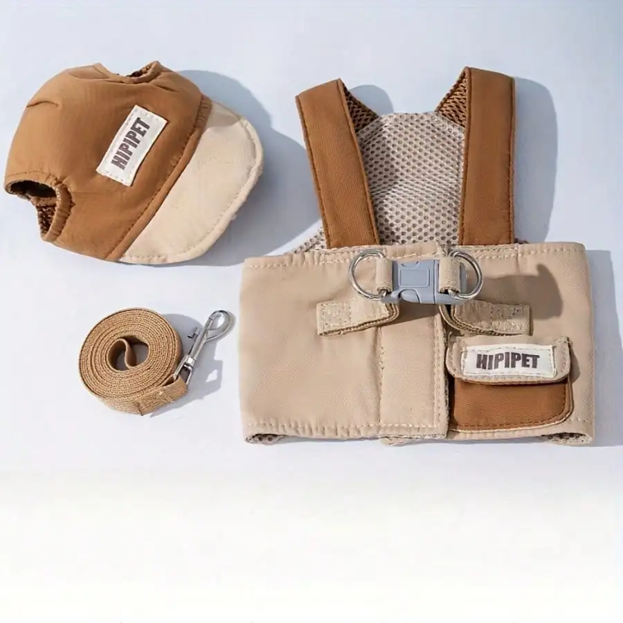 1 Set Dog Harness Leash Outfit With Hoodie, Adjustable & Washable For Small/Medium Dogs & Cats
1 Set Dog Harness Leash Outfit With Hoodie, Adjustable & Washable For Small/Medium Dogs & Cats