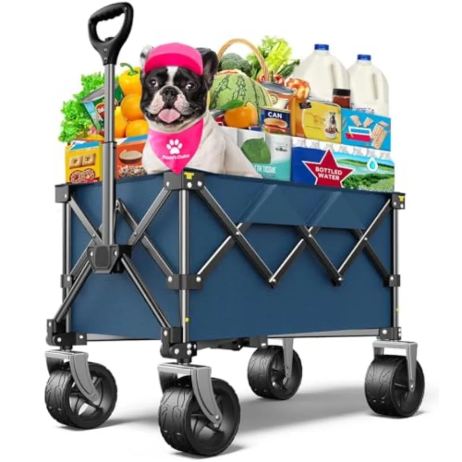 Collapsible Folding Wagon Cart with Large Wheels 150L Capacity Heavy-Duty Foldable Utility Wagon for Groceries Camping Beach Sp
Collapsible Folding Wagon Cart with Large Wheels 150L Capacity Heavy-Duty Foldable Utility Wagon for Groceries Camping Beach Sp