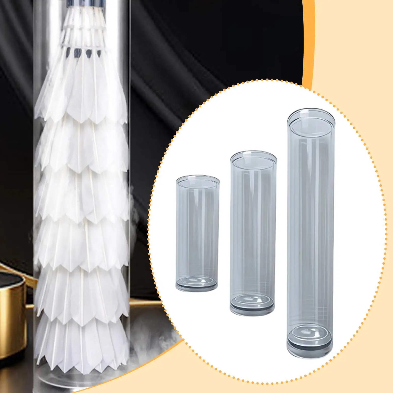 Badminton Ball Organizer Acrylic Shuttlecock Storage Tube Compact Lightweight Container for Sports Practice
Badminton Ball Organizer Acrylic Shuttlecock Storage Tube Compact Lightweight Container for Sports Practice
