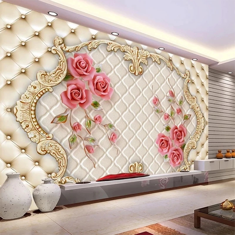 Customized 3D Wallpaper Rose Soft Bag Art Mural Bedroom flowers Living room sofa TV background wall restaurant wall fabric Hotel
Customized 3D Wallpaper Rose Soft Bag Art Mural Bedroom flowers Living room sofa TV background wall restaurant wall fabric Hotel