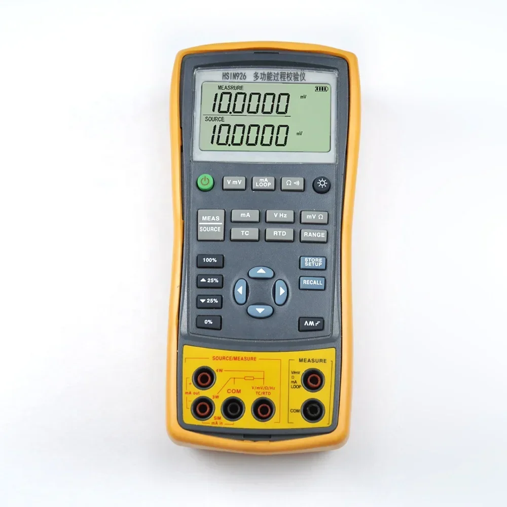 Voltage Current Signal Source Resistance Box Frequency Meter Multifunctional Process Calibrator
Voltage Current Signal Source Resistance Box Frequency Meter Multifunctional Process Calibrator
