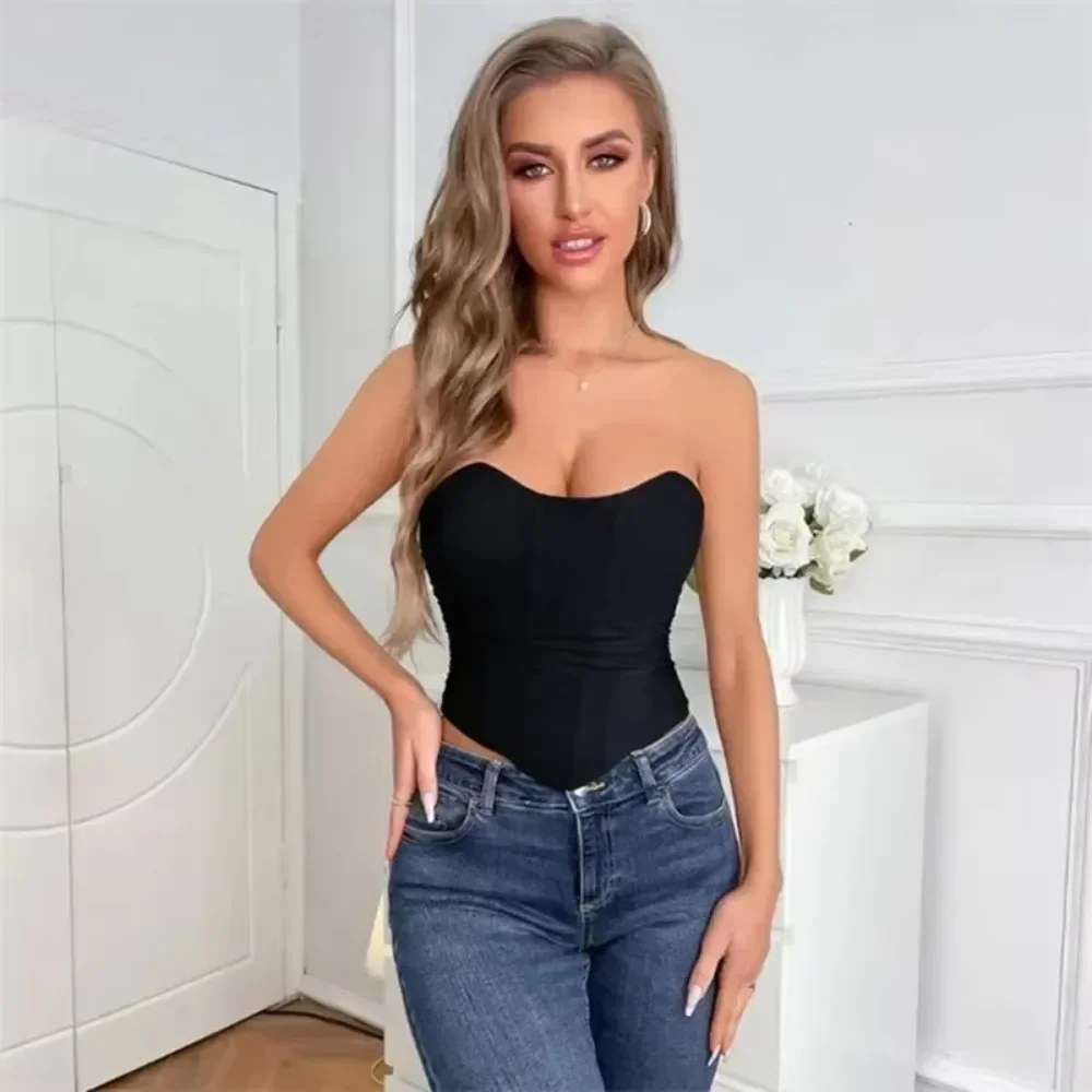 Sexy Mesh Fold Crop Top Corset Women Underwear Sleeveless Off Shoulder Bustier Tops Female Shapewear Korset Streetwear
Sexy Mesh Fold Crop Top Corset Women Underwear Sleeveless Off Shoulder Bustier Tops Female Shapewear Korset Streetwear