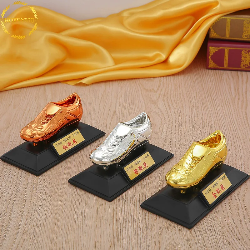 Football match small Golden Boot trophy, Footballer of the Year, Top scorer, Golden Shoe trophy, fan supplies
Football match small Golden Boot trophy, Footballer of the Year, Top scorer, Golden Shoe trophy, fan supplies