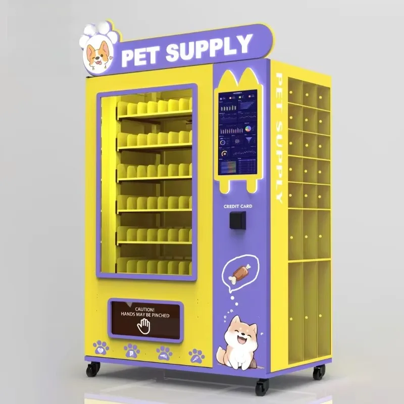 Custom 24-Hour Self-service Vending Machine Refrigerated Pet Supply Large Capacity Coins Credit Card Payment System Retail
Custom 24-Hour Self-service Vending Machine Refrigerated Pet Supply Large Capacity Coins Credit Card Payment System Retail