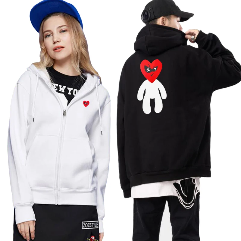 Break Egg Men Women Heart Embroidered Back Character Cartoon Print Cotton Zipper Pocket Fleece Autumn Winter Hooded Cardigan
Break Egg Men Women Heart Embroidered Back Character Cartoon Print Cotton Zipper Pocket Fleece Autumn Winter Hooded Cardigan