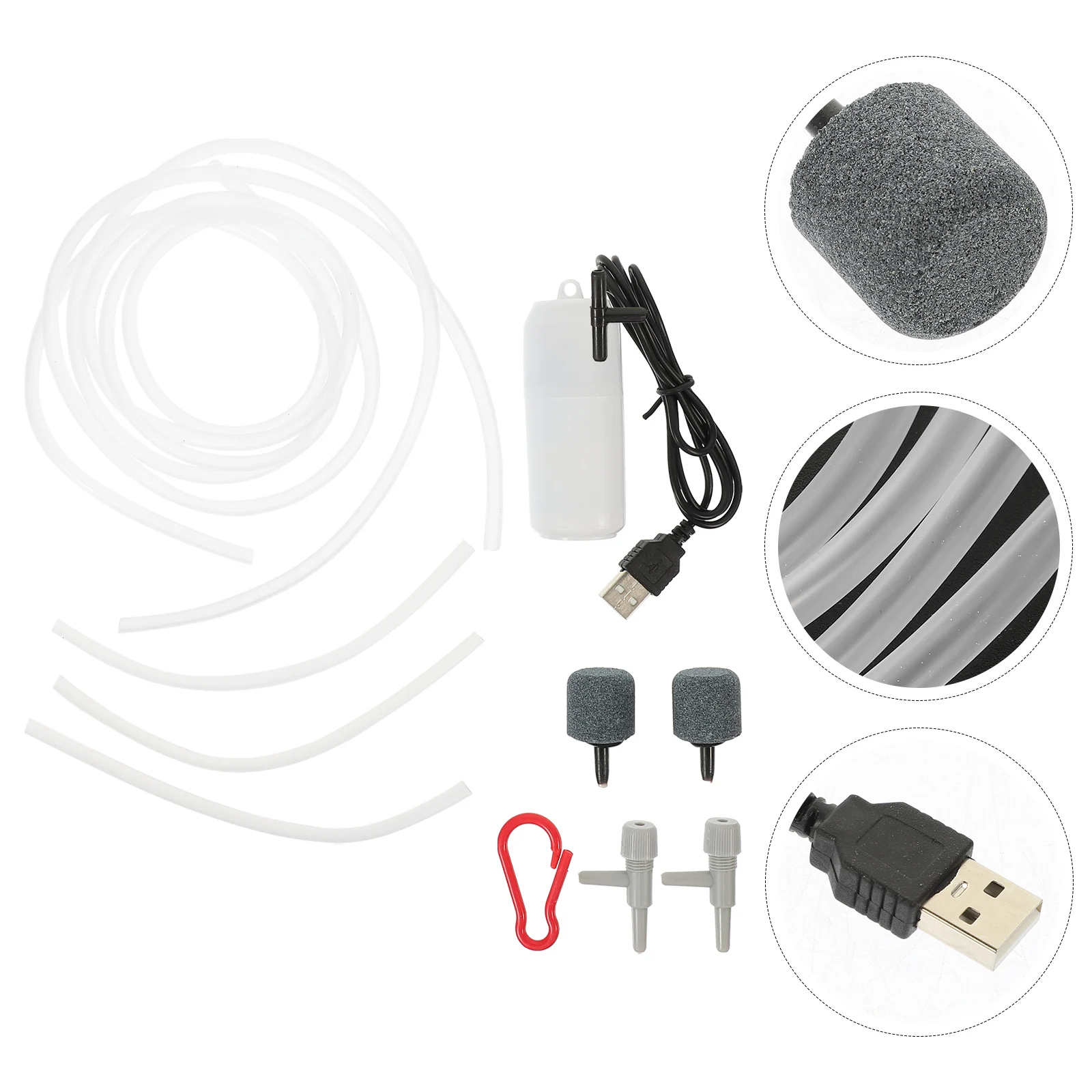 USB Oxygen Pump Mini Air Fish Tank Electric Filter Stone Aquarium Bowl Portable ABS Copper Material Easy for Aquarium
USB Oxygen Pump Mini Air Fish Tank Electric Filter Stone Aquarium Bowl Portable ABS Copper Material Easy for Aquarium